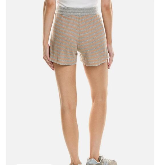 Michael Stars Sudie Thermal Waffle Knit Shorts in Woodchip Style# 1453-WODCPu XS - Picture 3 of 5
